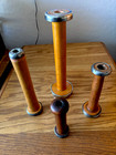 Antique   Industrial Fabric Spools  vintage Set Of 4 