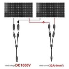 Solar Panel Y Branch Cable Waterproof Connection Adapter Connector Extension Us