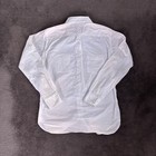 Dickies Mens Long Sleeve Button Up Work Shirt Solid White Cotton Medium M