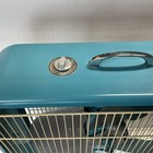 Vintage 2 Speed Metal Box Fan Aqua  Turquoise Tested Smooth   Powerful