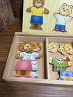 Melissa   Doug Wooden Bear Family Dress Up Puzzle  3770