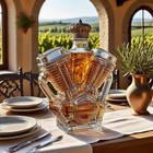 V-twin Engine Whiskey Bottle Unique Motorcycle Design Wine Handmade Decanter