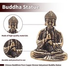 Buddha Statue Bronze Buddha Statue Chinese Buddhism Pure Copper Bronze3468