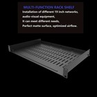 1u Vented Rack Shelf Universal Rack Tray No Lip For 19 Inches Network Cabinet   