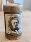 Antique Edison Gold Moulded Cylinder Record Adam   Eve Phonograph Cracked Music 