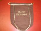 Crown Royal Maple Happy Holidays Bag Brown Christmas Gift 750ml Gold Cloth Craft