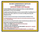 1st Cavalry Division   Commemorative - Certificate Of Commendation