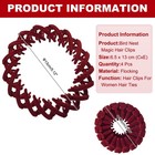 Bird Nest Magic Hair Clip  Hairs Maker Ponytail Holder  4 Pack  Burgundy 