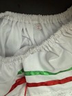 Girls White Cotton Mexican Dress W  Lace Trim Red   Green Ribbon  Size S