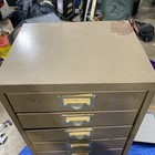 Vintage Metal 9 Drawer Tower Parts Cabinet Tools Storage 30  Tall