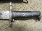 Us Ww2 M1 Garand Bayonet 10  Union Fork   Hoe Repaired Scabbard Uncut Late War