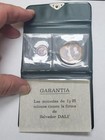 1971 El Salvador Silver Two Piece Set Salvador Dali Art Coins In Mint Case   