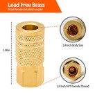 10 Pack 1 4 Inch Air Hose Fittings Npt Female Quick Connector Air Coupler For Pr