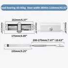 187lbs Commercial Door Closer Heavy Duty Residential Hydraulic Auto Silver I