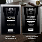 300 Silver Comic Bags And Boards - Archival Safe Book Storage Acid Free