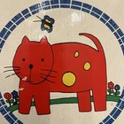 Selandia Designs 3 Piece Child   s Place Setting New Vintage Dog And Cat Melamine