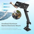 Marine Electronic Mount Fish Finder Bracket Anodized Aluminum 350   Swivel 18-24 
