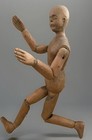 19c French Articulated Wood Artist Mannequin Sculpture Model Antique Folk Art