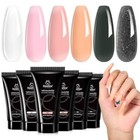 Beetles Poly Nail Extension Gel Kit  6 Colors Clear 0-6 Colors Date With Beauty