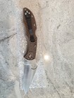 Spyderco Delica 4 Plain Edge Folding Knife C11 Flat Ground Brown 