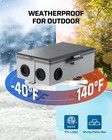 Dewenwils Pool Pump Timer  Outdoor Digital Timer Box 2hp 40a 120-277 Vac  7-day