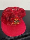 Vintage Anheuser-busch Beer Red Trucker Hat - Very  Very Rare - In Great Shape