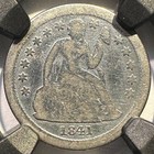 1841-o Seated Liberty Dime Silver Ss Central America Shipwreck Coin Ngc Holder