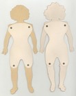 2 Antique Victorian Paper Doll  diecut Jointed Articulated Lithographed 
