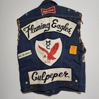 1970s Motorcycle Club Vest Vintage Wrangler Usa Made Patchwork Embroiderd Colors