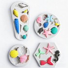 Marine Themed Silicone Mold For Polymer Clay Fondant  Seashell Mermaid Tail S   