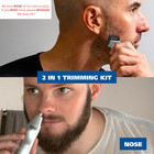 Wahl Groomsman Rechargeable Beard Trimmer Kit For 15 Piece  Silver black 