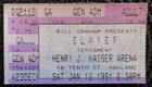 Slayer Ticket Stub Seasons In The Abyss Tour Oakland Ca Jan  1991 Testament 