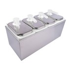 1 2 3 4 5 Head Sauce Dispenser Condiment Ketchup Dispensing Pump Stainless Steel