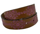 Justin Hope Heart Top Grain Leather Belt  Size 24 Nwt List  40 C30221