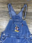 Disney Jerry Leigh Mickey Unlimited Vintage 1990s Short Denim Overalls Sz Large
