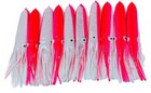 Fishing Guru Tackle   s Shell Squid Trolling Squid Skirt Bulb Squid 9inch 10pack