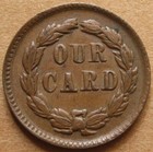 1864 Civil War Token - Fuld 35 274a R-5 Ef - Union Liberty Head   Our Card