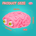 2 Pieces Brain Stress Balls Squeeze Eye Fidget Toy Stress And Anxiety Relief Bal