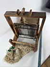 Antique English Tabletop Weaving Loom Imported -uk In  96 Primitive Textile Tool