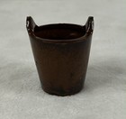Vintage Redware 1950 s  shot To Hell  Shot Glass With Devilish Grin-japan