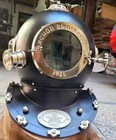 U s Navy Diving Helmet Mark V Marine Scuba Diving Marine Helmet Black Finish 