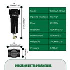 Particulate Filter 81cfm Air Drying System Rc1-1 2  For 15-20hp Screw Compressor