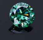 5 Carat Round Cut Lab Grown Loose Cvd Diamond Natural Green Color Vvs1 Certified