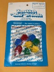 Vintage Hanukkah Dreidels Spinning Multi-colored Traditional Plastic 8ct New
