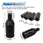 Universal Car Gear Shift Knob Adapter  M10x1 5 Aluminum Alloy Gear Stick Black