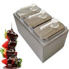 2l-8l Commercial Hot Fudge Warmer Nacho Cheese Sauce Pump Dispenser Dispensing