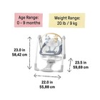 Ingenuity Swing N Go Portable Swing  Removable Sustainably Sourced Wood Toy B   