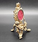 Antique Victorian Bronze Pocket Watch Holder With Putti France 19th Century