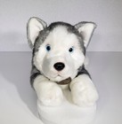 Russ Yomiko Classics Realistic Siberian Husky Bean Bag Plush Stuffed Toy 16  Euc
