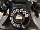 Rotary Phone Dial Card Insert  wait For Dial Tone  Black